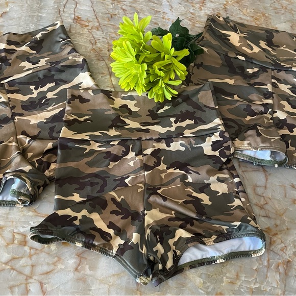 NWOT Camo Booty/Dance/Yoga/Exercise Shorts 3 Pair - Picture 6 of 8